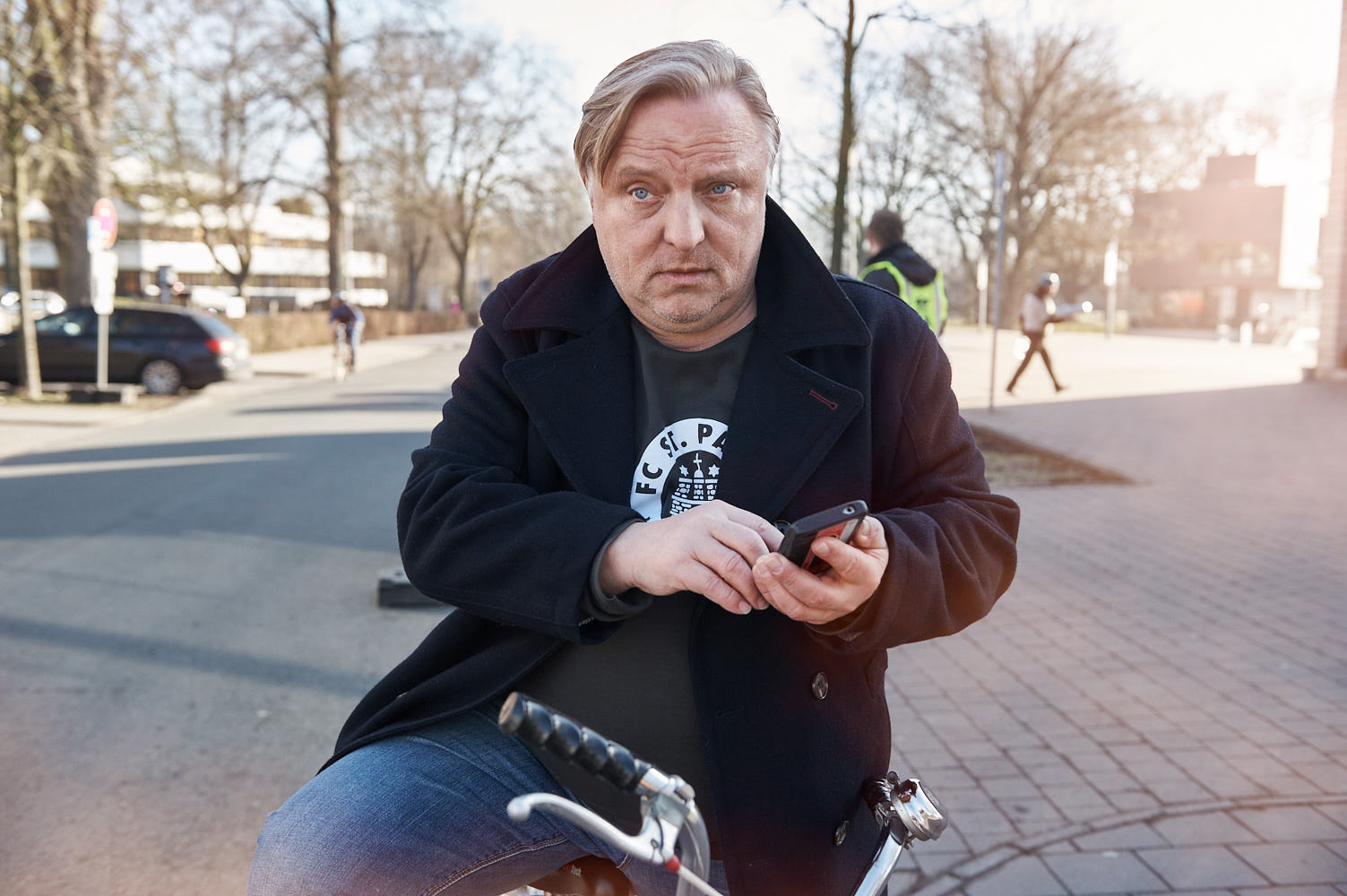 Axel Prahl beim Tatortdreh in Münster